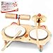 WINGYZ Kids Drum Set 6in1 Wooden Musical Instruments for Toddlers 13 Montessori Baby Music Set with Drums Cymbal Tone Block FSCCertified Cat Design Table for Home Classroom Learning Gift - Image 2