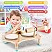 WINGYZ Kids Drum Set 6in1 Wooden Musical Instruments for Toddlers 13 Montessori Baby Music Set with Drums Cymbal Tone Block FSCCertified Cat Design Table for Home Classroom Learning Gift - Image 4