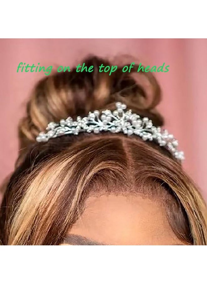 CROWNFAN Rhinestone Crystal Tiaras and Crowns Headband For Women Birthday Pageant Wedding Prom Princess Crown (A-006)  - Image 5