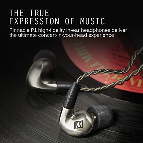 MEE audio Pinnacle P1 High Fidelity Audiophile In-Ear Headphones with Detachable Cables - EP-P1-ZN-MEE, Pinnacle P1 (Zinc) - Image 2