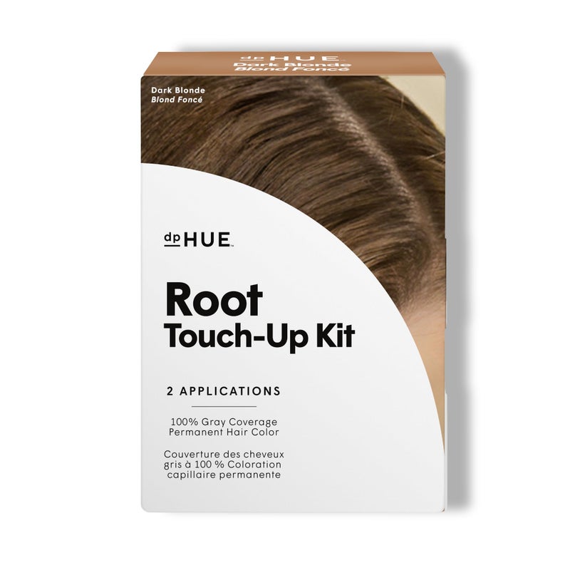 dpHUE Root Touch-Up Kit, Dark Blonde - Permanent Hair Color for Gray Coverage - Includes Two Applications - Paraben, SLS & SLES Sulfate Free - Leaping Bunny Certified - Image 1