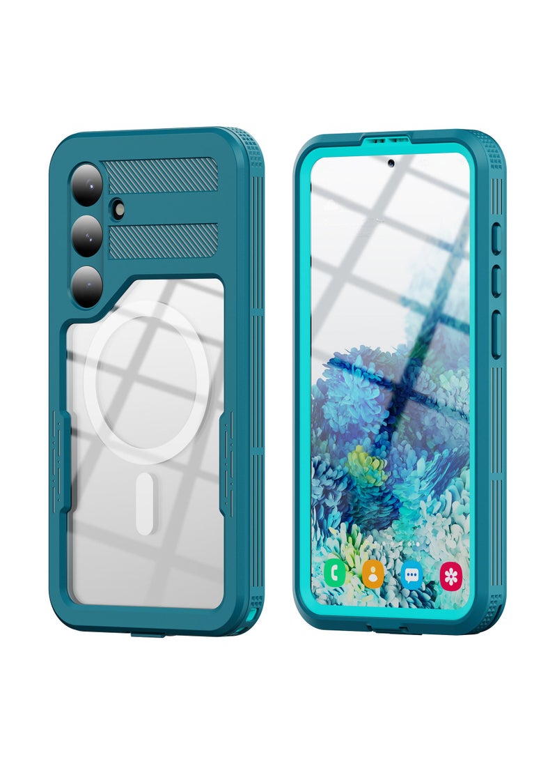 Waterproof Magsafe Case for Samsung S24 Ultra Mars-S24 grass blue 