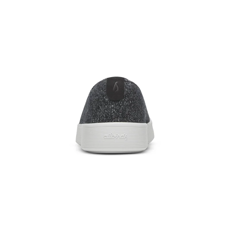 اول بيردز Women's Wool Cruiser Slip On - Dark Grey (Light Grey Sole)
