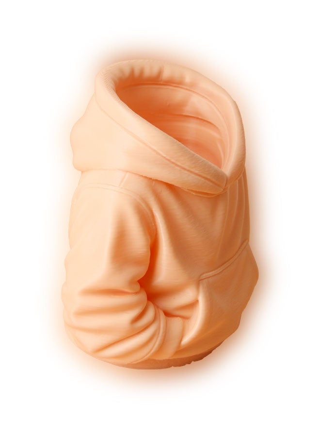 Hoodie-Shaped Pen Holder, PLA, Pink, for Desk Decoration and Organizing Supplies - Image 3