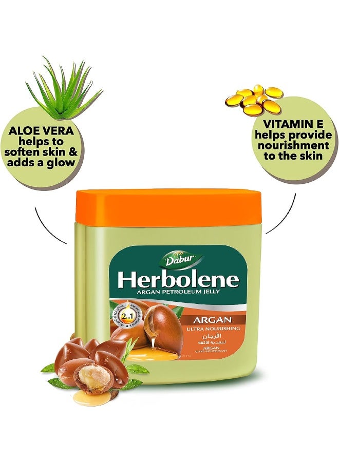 Dabur 225ml Herbolene Argan Oil Petroleum Jelly - Image 3