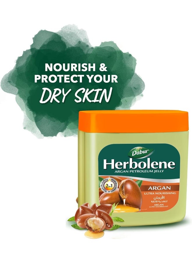 Dabur 225ml Herbolene Argan Oil Petroleum Jelly - Image 2