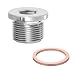 Sunxeke M18 x 15 Sensor Plug Standard with Inner Hex Head304 Stainless Steel Universal Fit with Red Copper ORing for MotorbikeTrucks and Motorcycles - Image 2