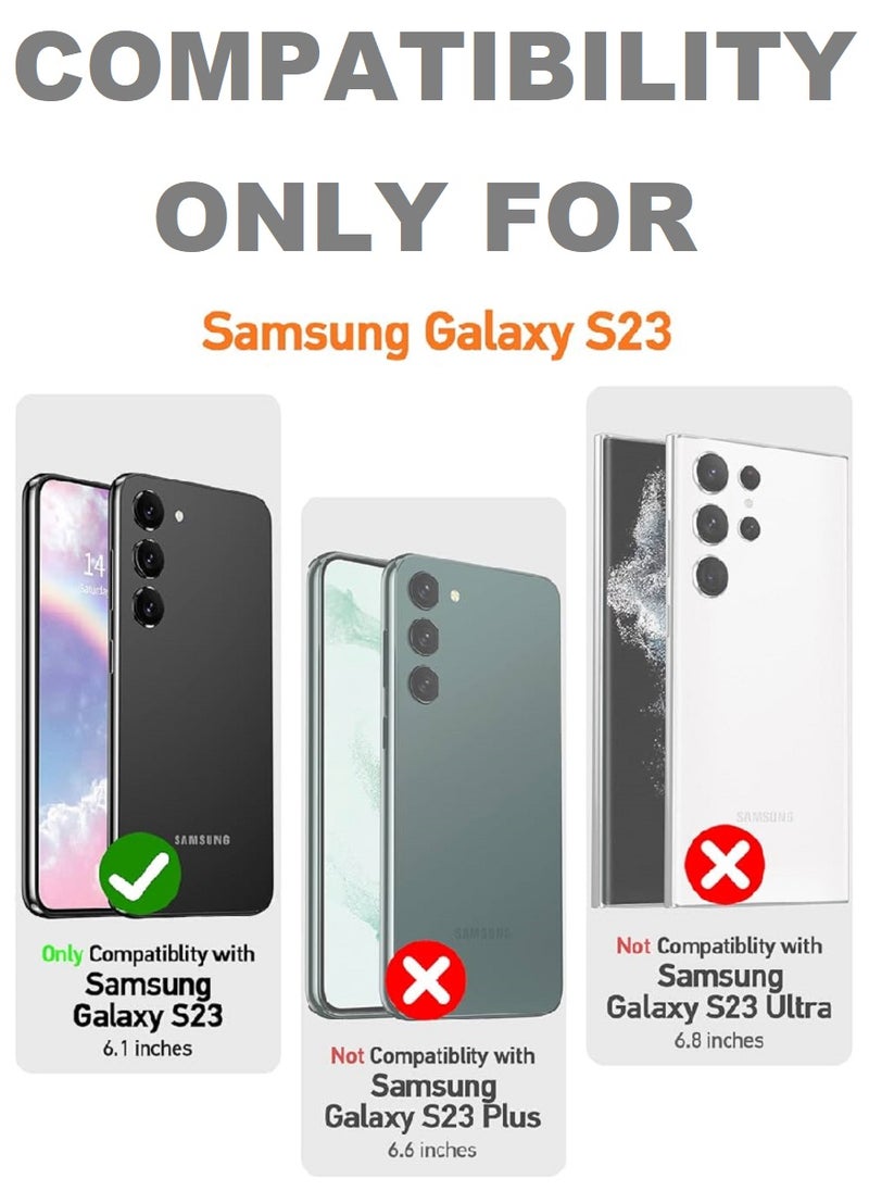 we3 2 Pieces Tempered Glass Screen Protector Anti-Spy Privacy Designed For Samsung Galaxy S23 Full Screen Coverage And Bubble Free - Image 3