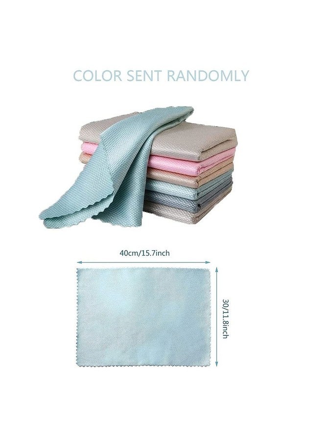 P-Plus International Kitchen Cleaning Cloths Pack Of 5 | Streak-Free Cloths Reusable | Lint-Free Absorbent Towels | Washable Microfiber Cleaning Cloth For Glasses, Random Color - Image 2
