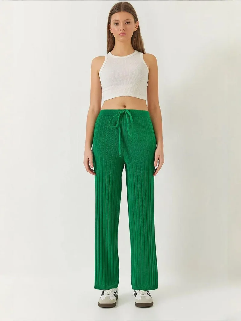 بيانكو لوتشي بنطلون لوكسي بالازو بنقوش مع رباط