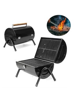 Generic Round Top Lightweight Portable Barbeque Grill with 3 - Piece Tool Set/Outdoor BBQ Portable Barrel Barbecue Steel Table Top Outdoor Garden Camping Picnic Grill  - Image 2