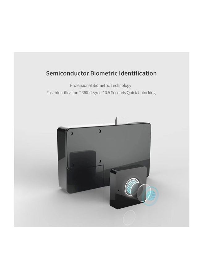 Generic Smart Fingerprint Lock Black 15x4x10.2cm  - Image 4
