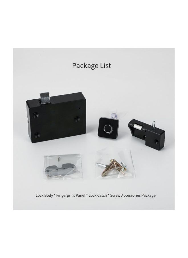 Generic Smart Fingerprint Lock Black 15x4x10.2cm  - Image 2
