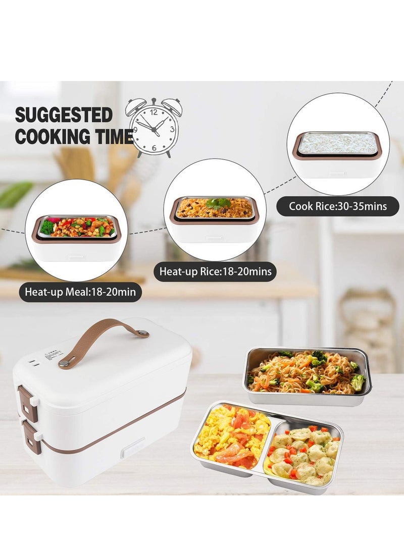 Portable Food Warmer Self Cooking Electric Lunch Box Heated Lunch Box