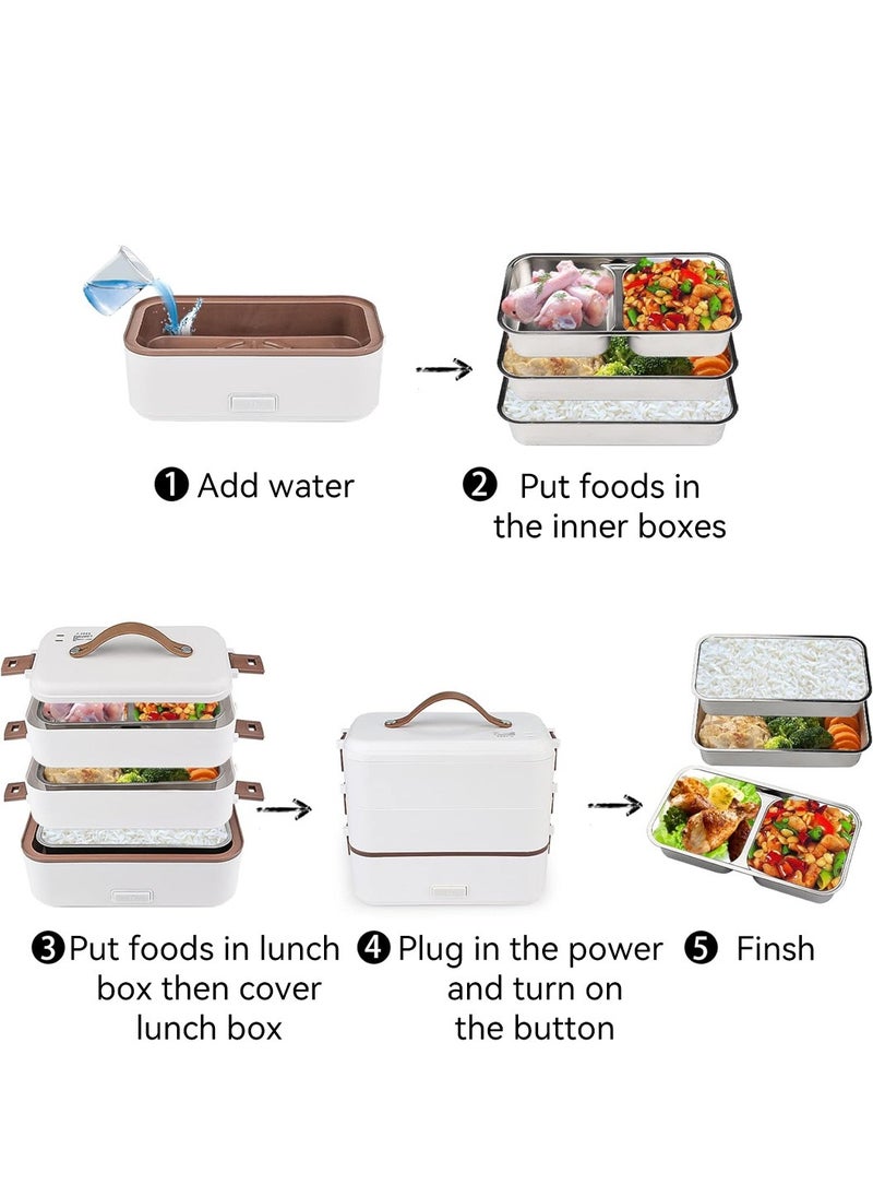 Portable Food Warmer Self Cooking Electric Lunch Box Heated Lunch Box