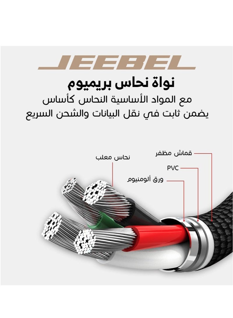 Jeebel PD-LIGHTNING cable MFI certified fabric cable durable, high quality 1.2 M - Image 5