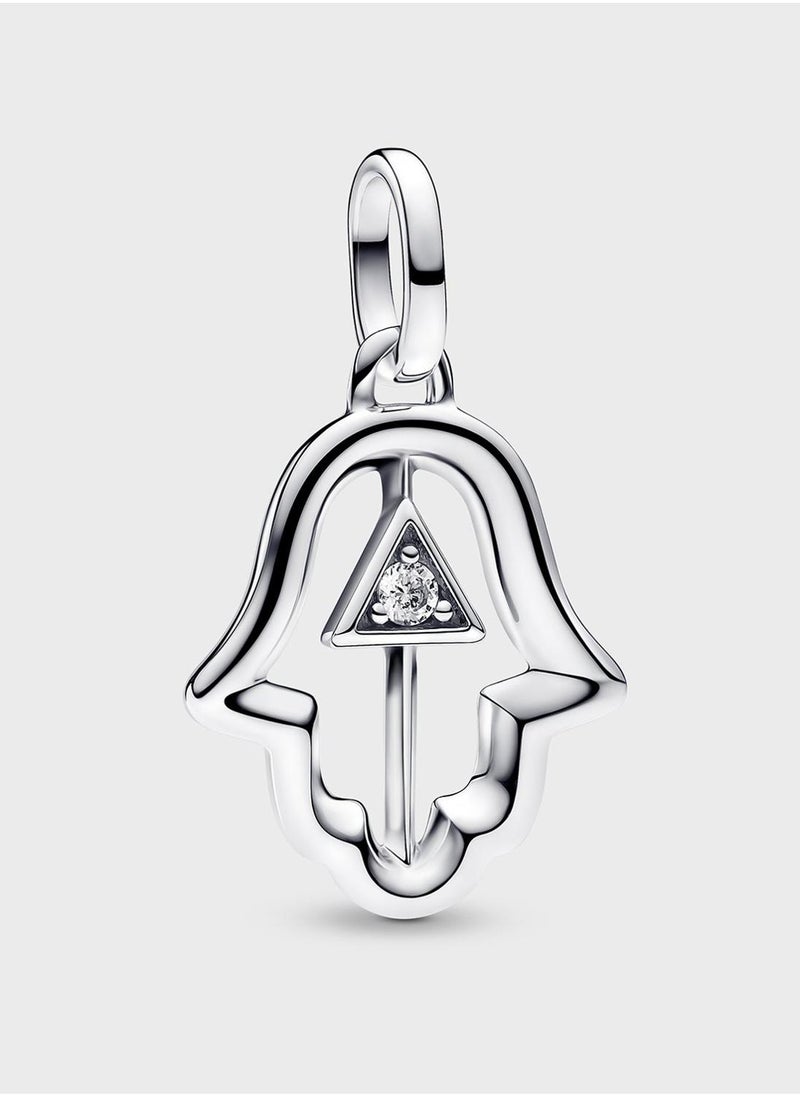PANDORA Hamsa Hand Sterling Silver Medallion - Image 1