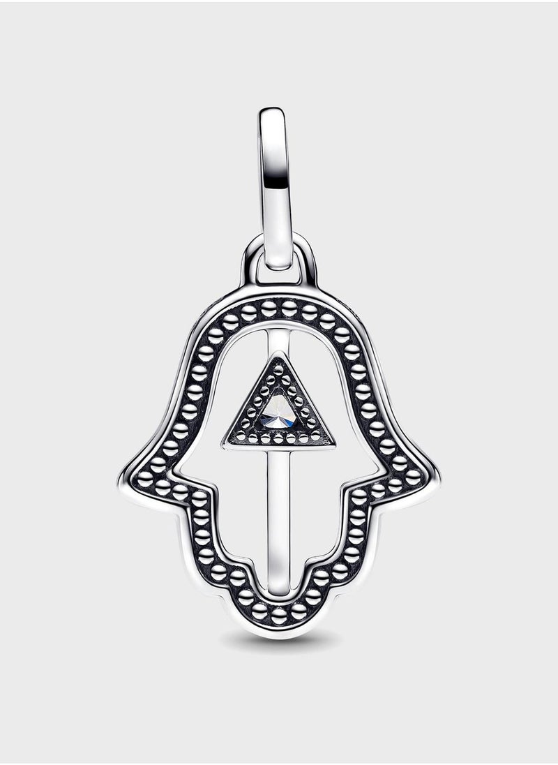 PANDORA Hamsa Hand Sterling Silver Medallion - Image 2