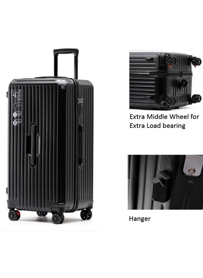 Premium Expandable Aluminum Frame ABS&PC Suitcase With USB Charging Port and C Type and 5 Wheel 24 Inch