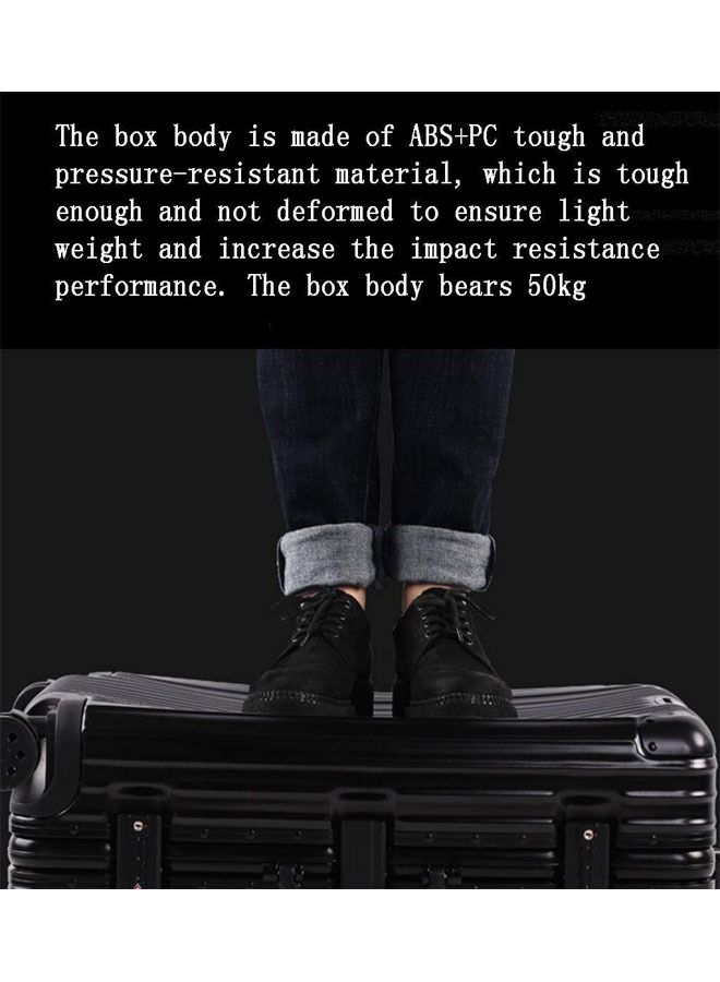 Premium Expandable Aluminum Frame ABS&PC Suitcase With USB Charging Port and C Type and 5 Wheel 24 Inch