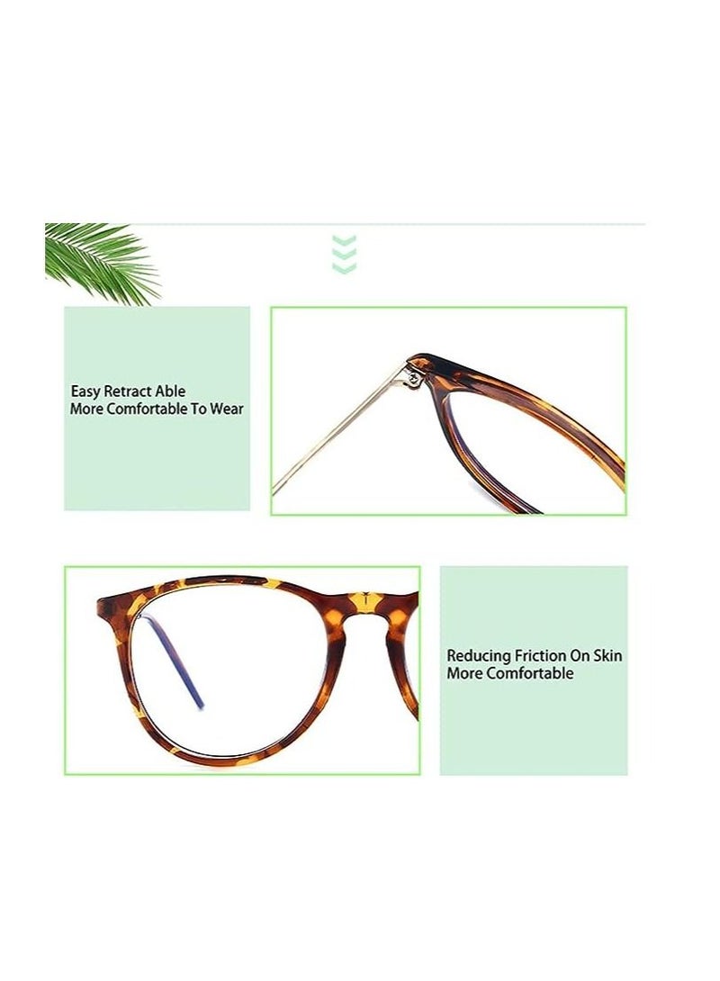 ORiTi ORiTi Cat Eye Glasses Frame Anti Blue Ray Goggles Clear Lens Uv400 Computer Eyeglasses  - Image 5