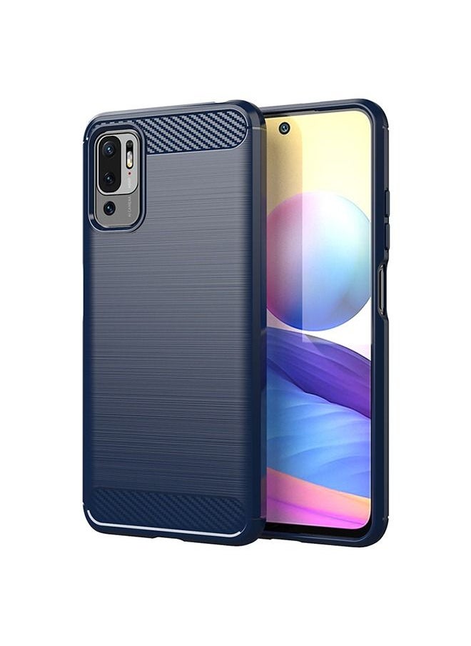 Ant Phone Case for Xiaomi Redmi Note 10 5G Protector Cover and Cell Accessories TPU Silicone Protective Redmi Note 10 5G Carbon Fiber Blue  - Image 1