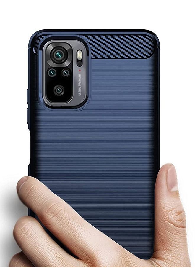 Ant Phone Case for Xiaomi Redmi Note 10 5G Protector Cover and Cell Accessories TPU Silicone Protective Redmi Note 10 5G Carbon Fiber Blue  - Image 2