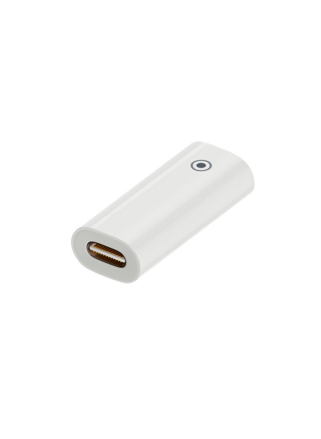 Generic Suitable For Apple Pen First Generation Second Generation Charging Adapter With Chip Apple Pencil Stylus Adapter-Interface Form:lightning Mother To C Mother (white)  - Image 5