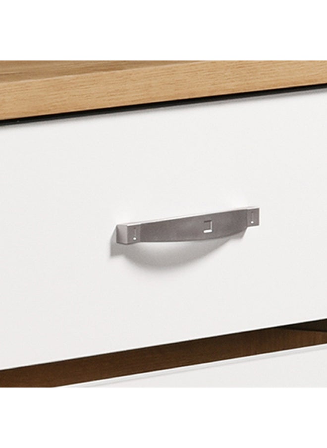 Home Box Juno 3-Drawers Young Dresser White/Brown 80 x 75 x 41 cm  - Image 4