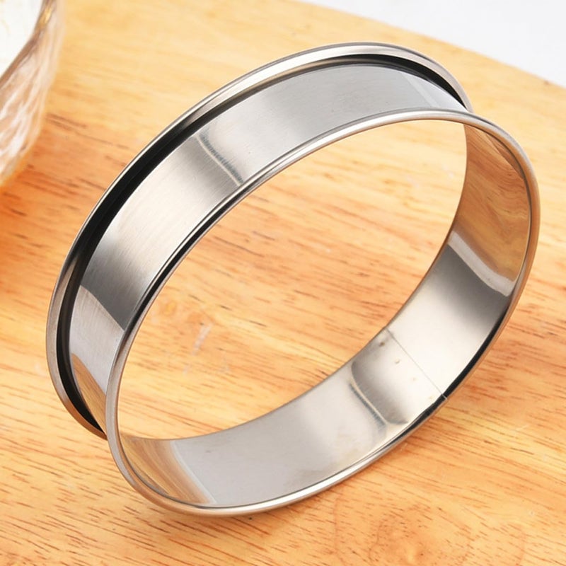 6pcs Stainless Steel Cake and Mousse Rings Reusable Baking Molds with Double Rolled Edges for DIY Pastry and Tart Baking Accessories - Image 5