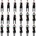 Syhood Syhood 18 Pcs Unisex Apron with 2 Pockets Kitchen Plain Bib Bulk Chef Aprons(Black)  - Image 2