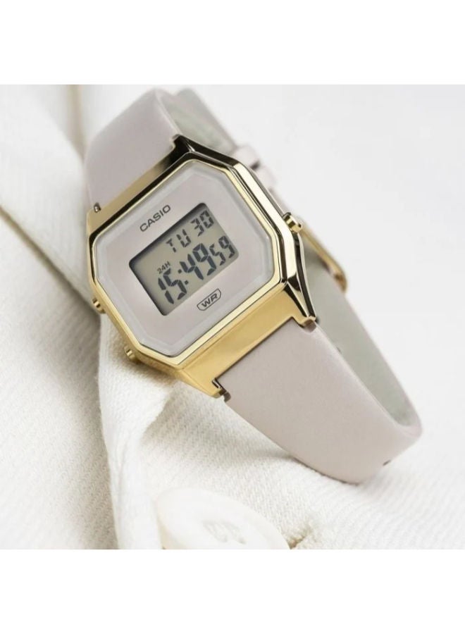 CASIO Leather Digital Wrist Watch  LA680WEGL-5DF - Image 2