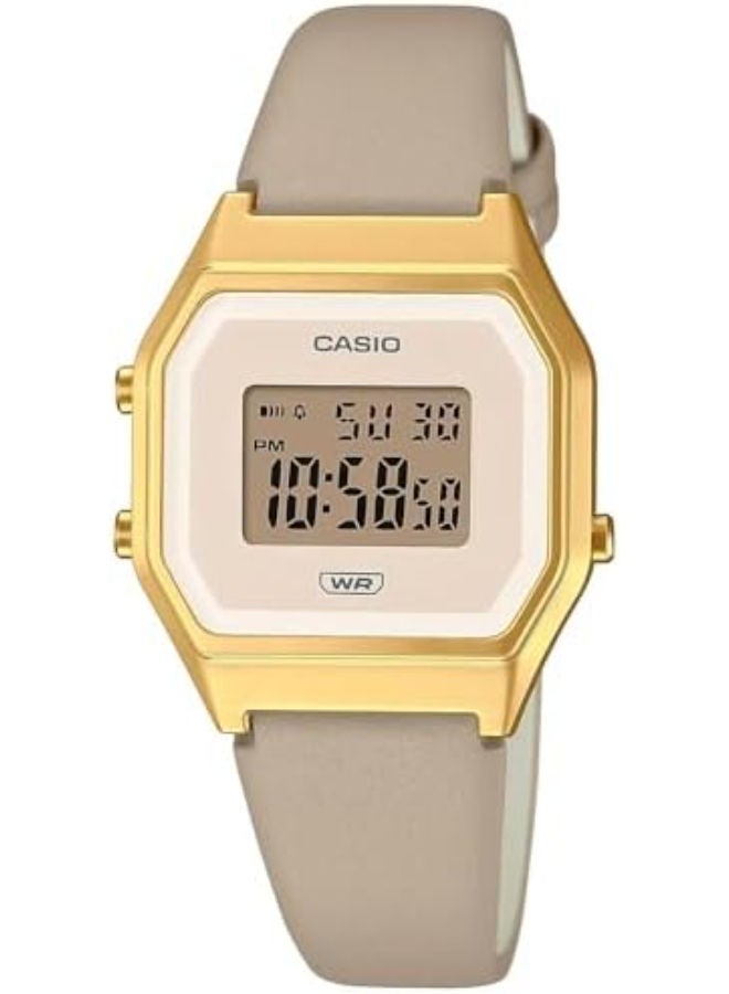 CASIO Leather Digital Wrist Watch  LA680WEGL-5DF - Image 1