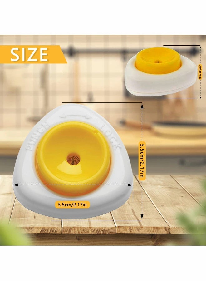 Hard Boiled Egg Piercer with Safety Lock Feature, Egg Piercer for Raw Eggs, Kitchen Dining Bar Cooking Tools for Semi-Automatic Kitchen Dining Bar 4PCS - Image 2