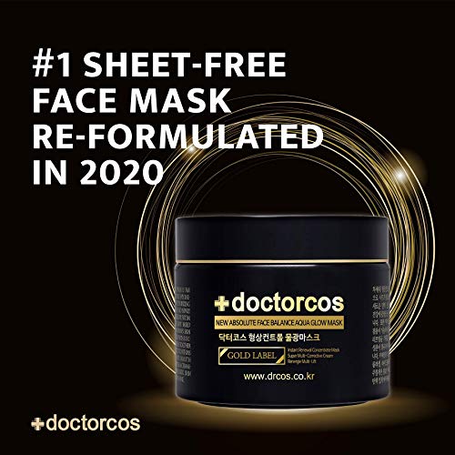 DOCTORCOS Gold Label Water Glow Mask Cream (4th Generation) | New Absolute Face Balance Aqua Glow Mask | Moisturizing Sleeping Pack | Face Lifting & Wrinkle Improvement | Korean Skincare | 3.71 oz - Image 2