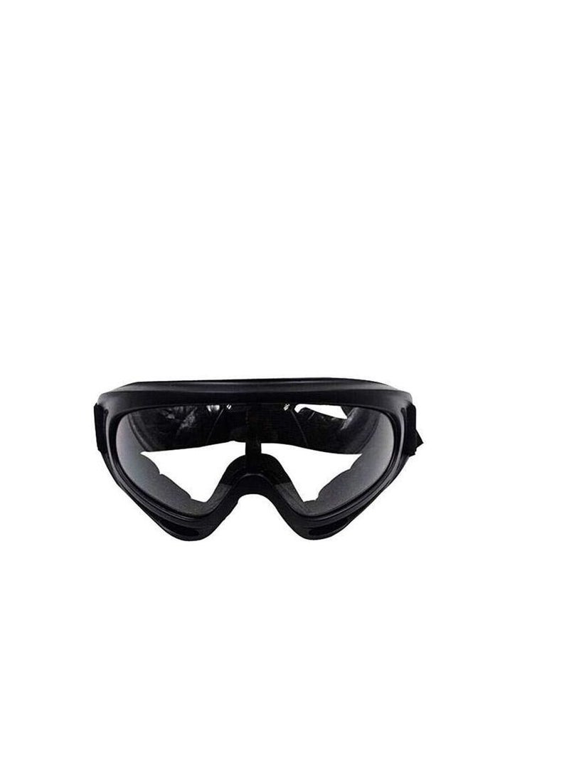 Generic Excellence Outdoor Goggle Ski Windproof UV400 Motorcycle Cycling Goggles Sports Protective Safety Glasses For Men Women Black Frame Transparent Lens - Image 1