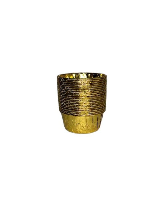 Baekence Paper Muffin Liners, Gold Cupcake Baking Cups, Disposable Baking Cups for Party Wedding Festival (Gold), Pack of 100 pcs - Image 4