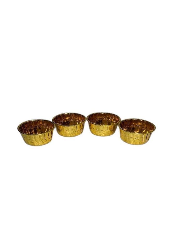 Baekence Paper Muffin Liners, Gold Cupcake Baking Cups, Disposable Baking Cups for Party Wedding Festival (Gold), Pack of 100 pcs - Image 1