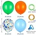 JOYYPOP Orange Blue and Green Latex Balloons with Confetti Balloons for Dinosaur Baby Shower Birthday Party80 Packs - Image 2