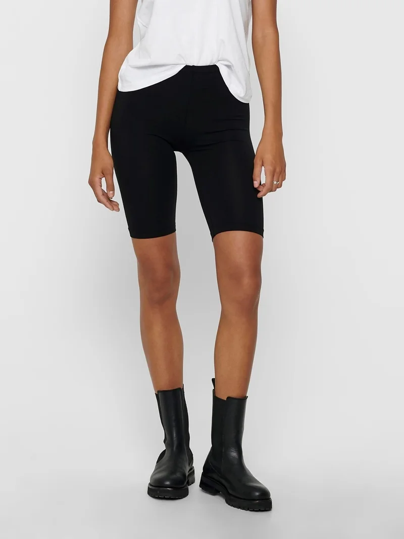 اونلي Women's Black Color Short Sports Tights 15180382