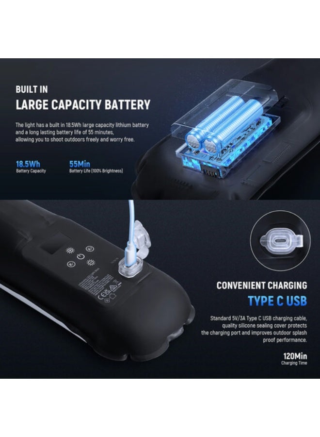 Neewer BASICS GC21B 21W Bi-Color Handheld Inflatable LED Fill Light - Image 5