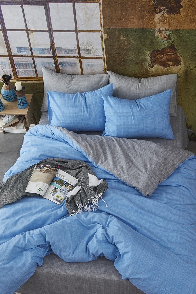 Bonjardin Home Cotton Reversible Double Duvet Cover Set  - Image 1