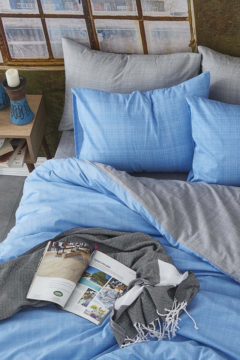 Bonjardin Home Cotton Reversible Double Duvet Cover Set  - Image 2