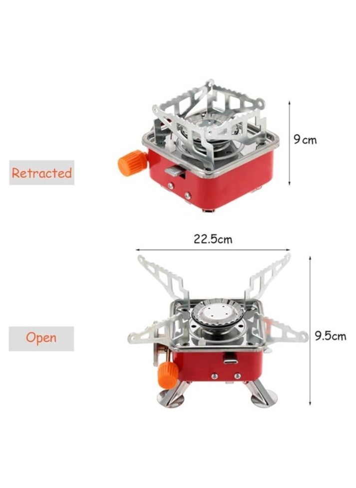 Generic Sulfar Portable Camping Gas Stove - Lightweight Backpack Butane Burner - 2800W High Power with Convenient Piezo Ignition, Foldable - for Hiking  - Image 1