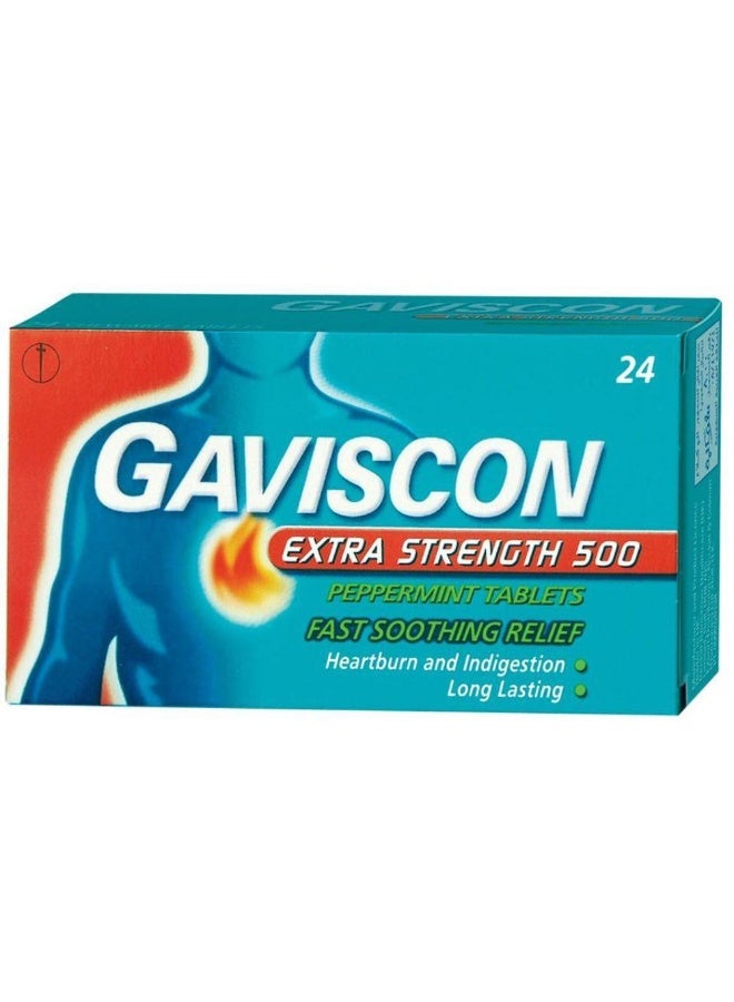 Gaviscon Extra Strength Chewable Tablets 24'S - Image 1