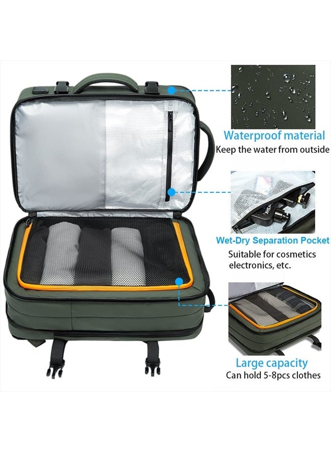BANGE Expandable Travel Backpack,35LCarry on Backpack for Women Men Airline Approved Gym Backpack Waterproof Business Laptop Daypack…  - Image 3