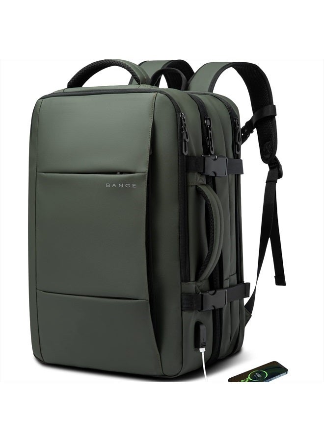 BANGE Expandable Travel Backpack,35LCarry on Backpack for Women Men Airline Approved Gym Backpack Waterproof Business Laptop Daypack…  - Image 1