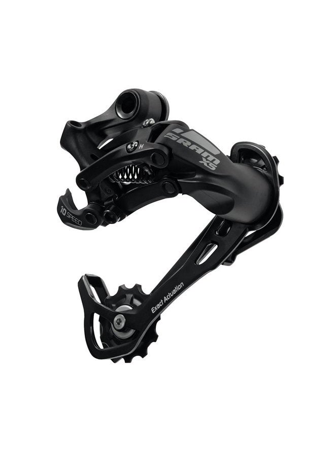 MTB X5 Rear Derailleur 10 Speed, Black, Long Cage