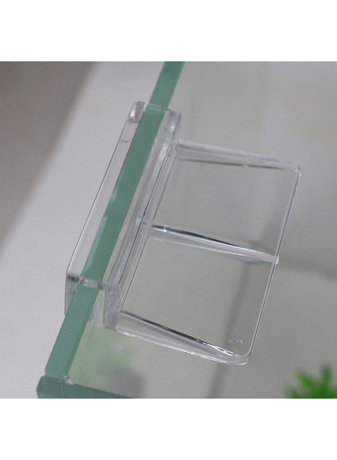 ليزنيرزم 6 قطع من مشبك غطاء حوض السمك المصنوع من الأكريليك مقاس 8 مم، مشبك غطاء زجاجي لحوض السمك، حامل دعم، مشبك غطاء عالمي شفاف لأحواض السمك بدون حافة - Image 5