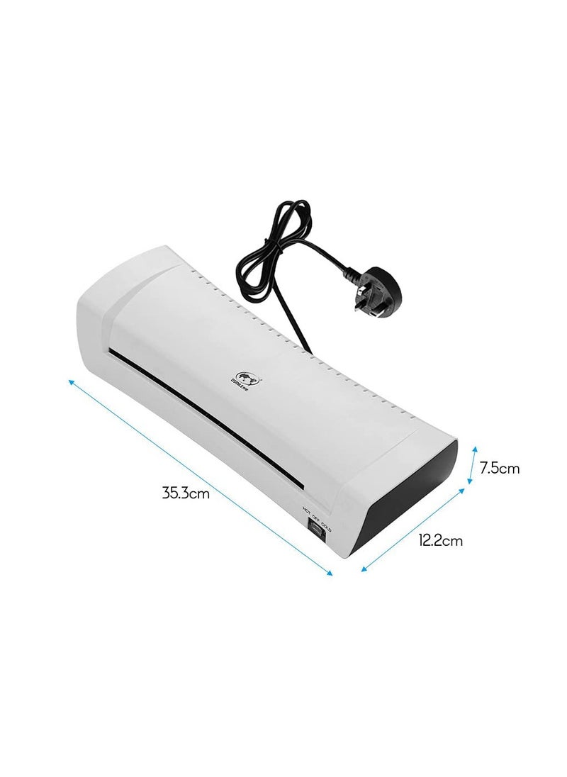 OSMILE - OSMILE SL200 Laminator Machine, Hot and Cold Lamination, Dual Rollers, Supports A4/A5/A6 Sizes, Includes Free A4, A5, A6 Laminating Films – Ideal for Documents, Photos, Cards, Home, School, and Office Use - Image 1
